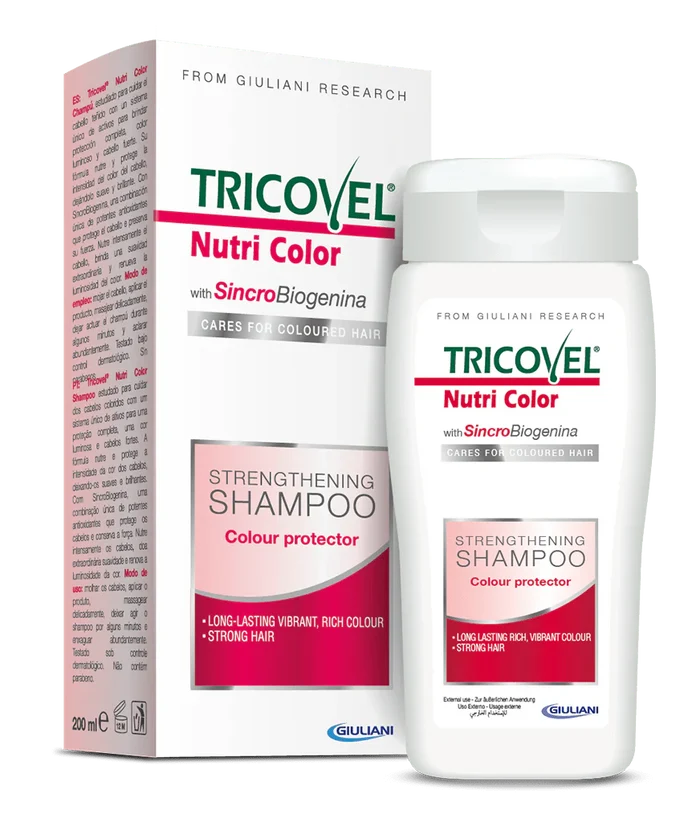 تريكوفيل شامبو 200مل للشعر المصبوغ  - Tricovel Protective Color Care Shampoo 200ml