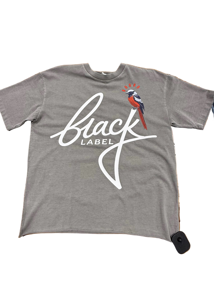 Black Label - Bird Grey Wash Tee - BL-46G