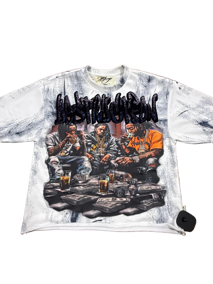 BKYS - Destruction Cropped Tee - Off White