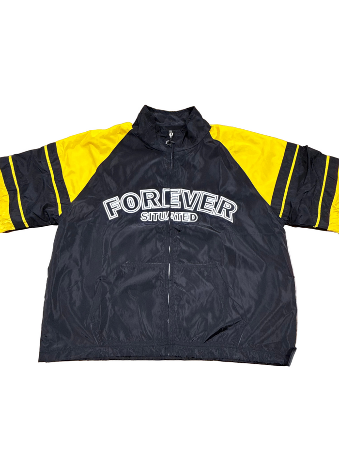 Forever Situated - Track Short Set - Blk/yllw