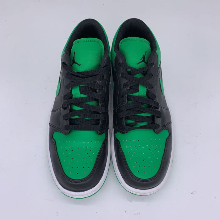 Air Jordan 1 Low 'Black Lucky Green' Sneakers