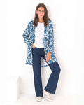 Alexis Navy Floral Showerproof Coat - The Classic Boutique