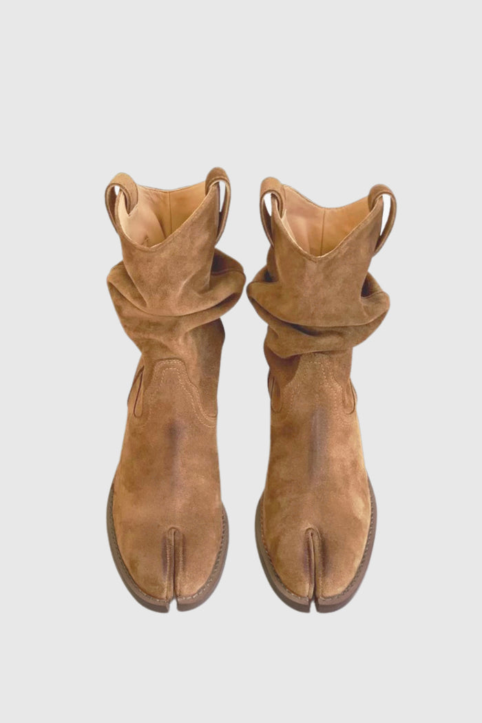 Angelique Suede Cowboy Tabi Boots