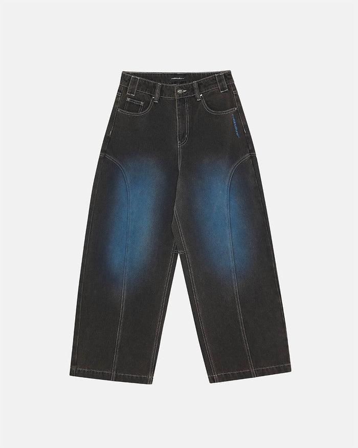 ARTWEAR JEANS GREY DENIM - grey washed denim pants, front view - Cold Culture