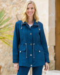 Avril Navy Showerproof Coat - Image 1 - The Classic Boutique
