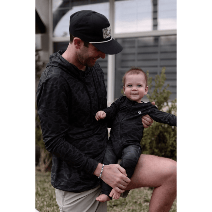 Baby Zip Up - Black Camo