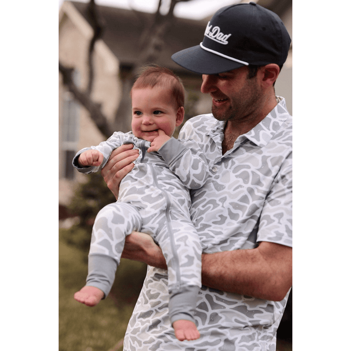 Baby Zip Up - White Camo
