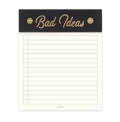 "Bad Ideas" - Bound Notepad With Cloth Header