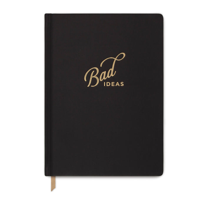 "Bad Ideas"- Black Quotes Bookcloth Book Bound