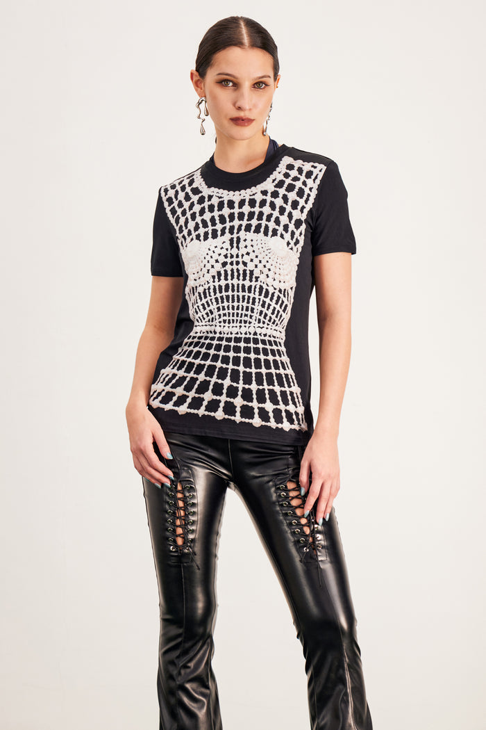 Barlaam Illusion Print T Shirt