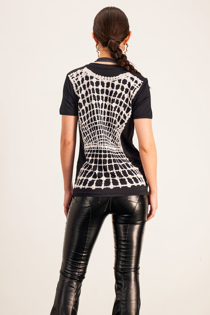 Barlaam Illusion Print T Shirt