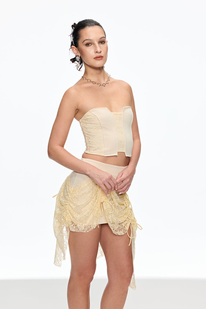 Batu Strapless Corset Skirt Set