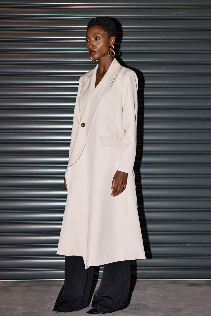 Benjamin Lapel Asymmetric Coat