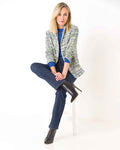 Beth Edge to Edge Tweed Effect Jacket - The Classic Boutique