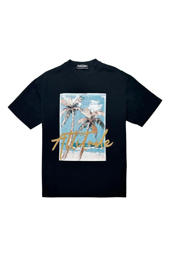 Black Label - Bl-2043 Attitude Black Tee