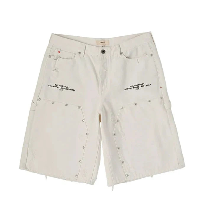 BLDG4 - Antique Villa Shorts - White