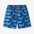 Block Whales Swim Trunks