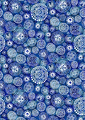 Blue Camps – Aboriginal Art Print