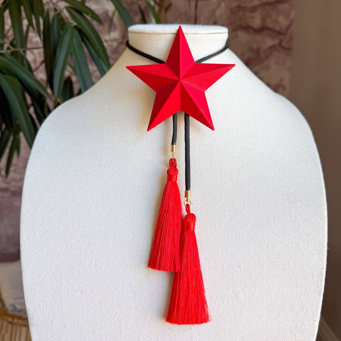 Bolo Lone Star Crimson with Black & Red
