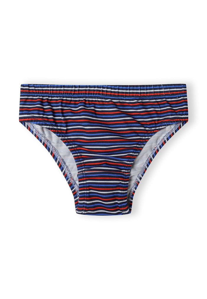 Boys Briefs 10-Pack Stars Stripe Navy Blue Red - 2