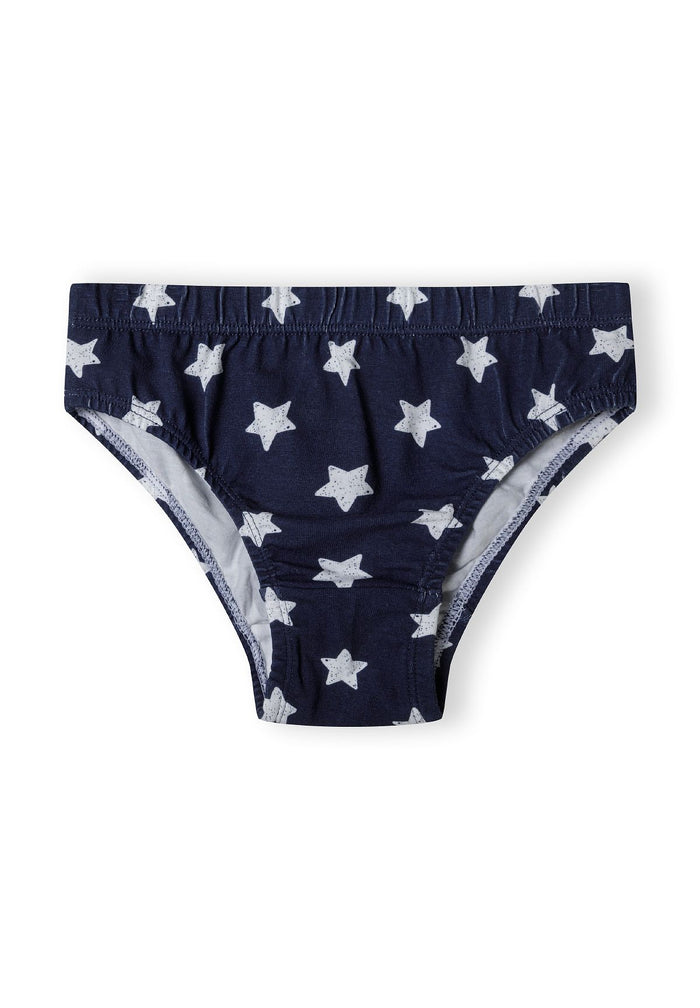 Boys Briefs 10-Pack Stars Stripe Navy Blue Red - 4