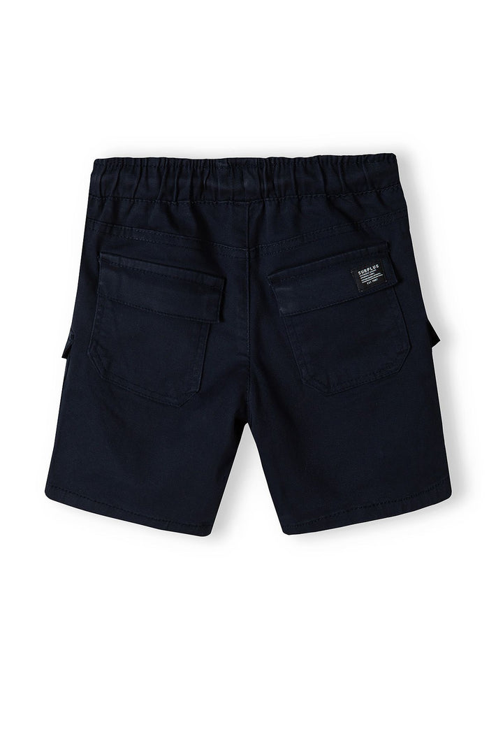 Cargo Shorts Elasticated Waist, Navy - 2