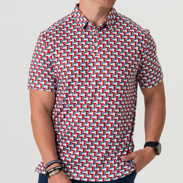 BURLEBO Polo Performance Outdoor Shirt | Multiple Patterns