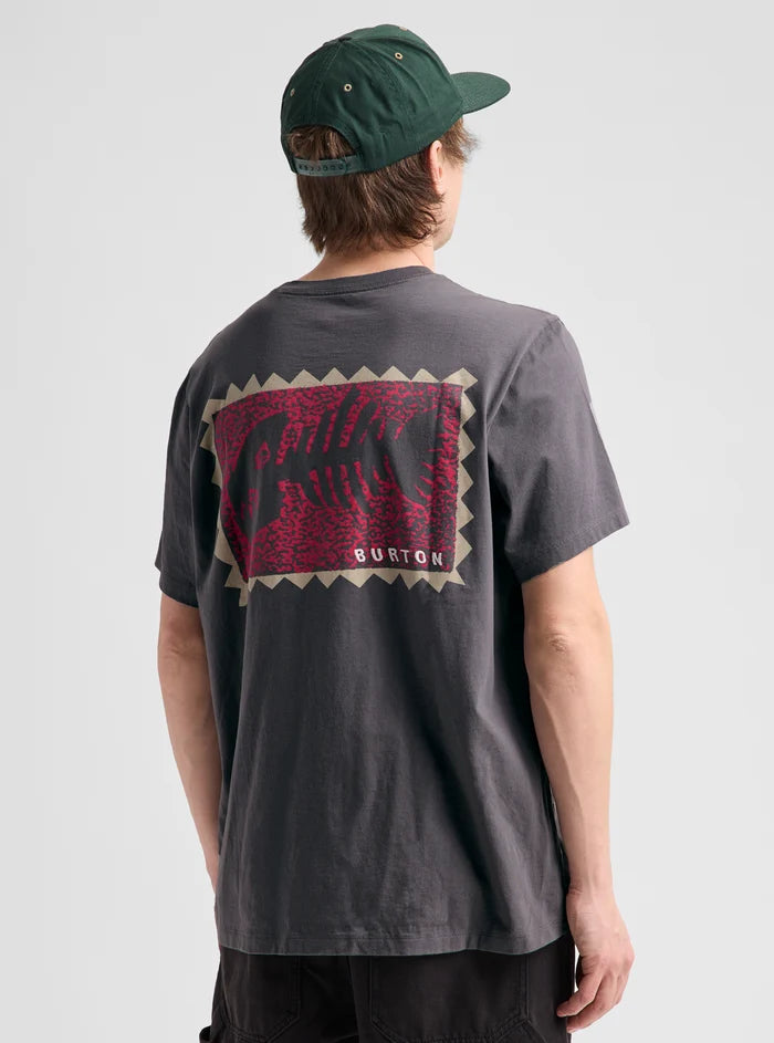 Product image of Burton Throwback 1992 Short Sleeve T-Shirt[Variant:Gotham Gray]