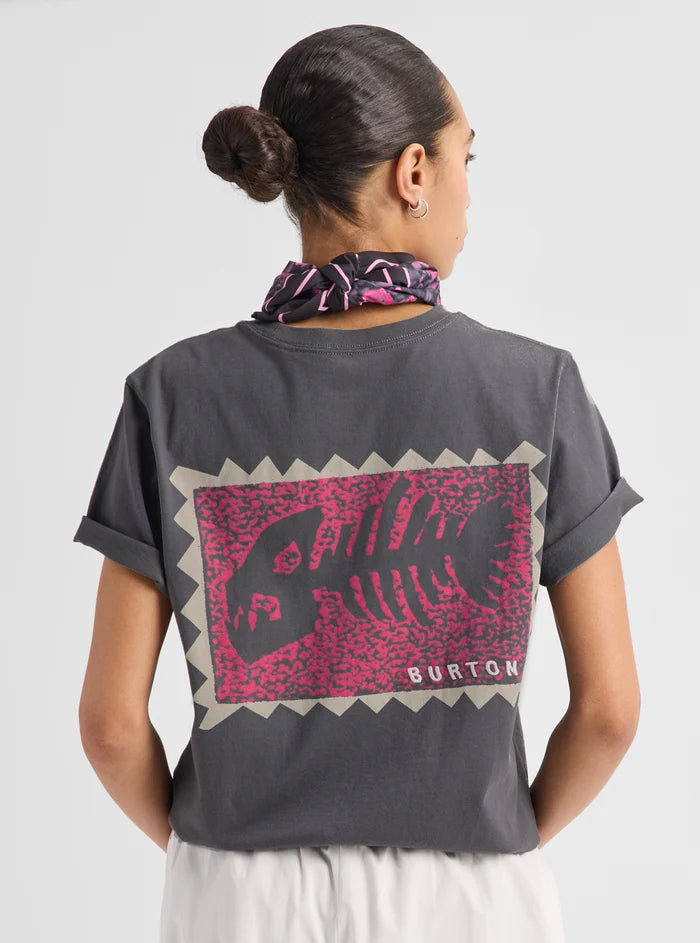 Product image of Burton Throwback 1992 Short Sleeve T-Shirt[Variant:Gotham Gray]