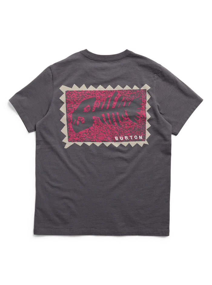 Product image of Burton Throwback 1992 Short Sleeve T-Shirt[Variant:Gotham Gray]