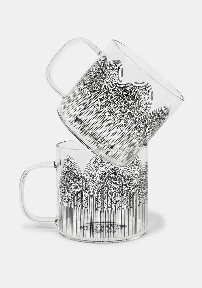 Cathedral Glass Mug (2 Piece Set)
