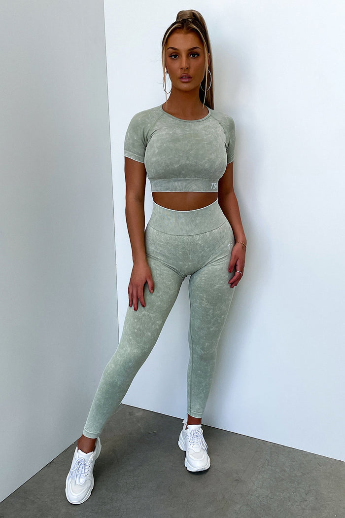 Caz Short Sleeve Top - Sage