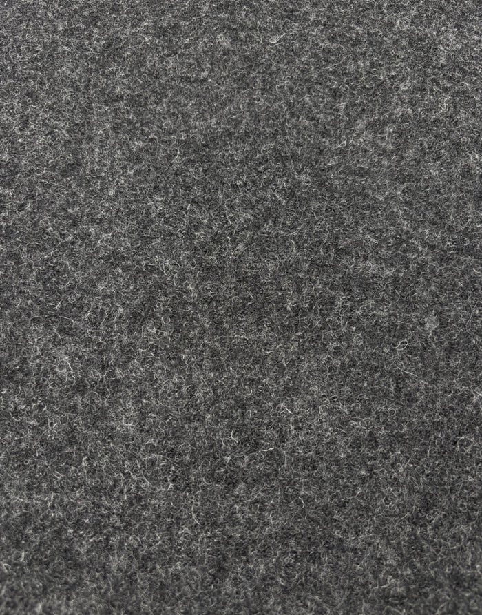 Charcoal 100% Boiled Wool Fabric