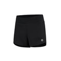 Rogelli Core korte hardloopbroek losse pasvorm dames zwart voorkant.