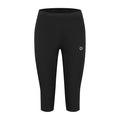 Rogelli Core driekwart hardloopbroek dames zwart voorkant.