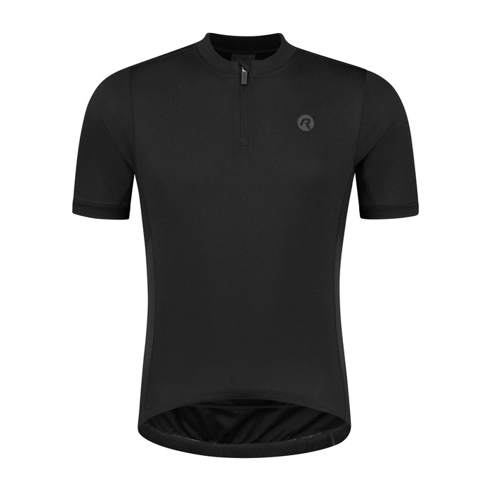 Rogelli Core fietsshirt heren zwart korte mouw voorkant.