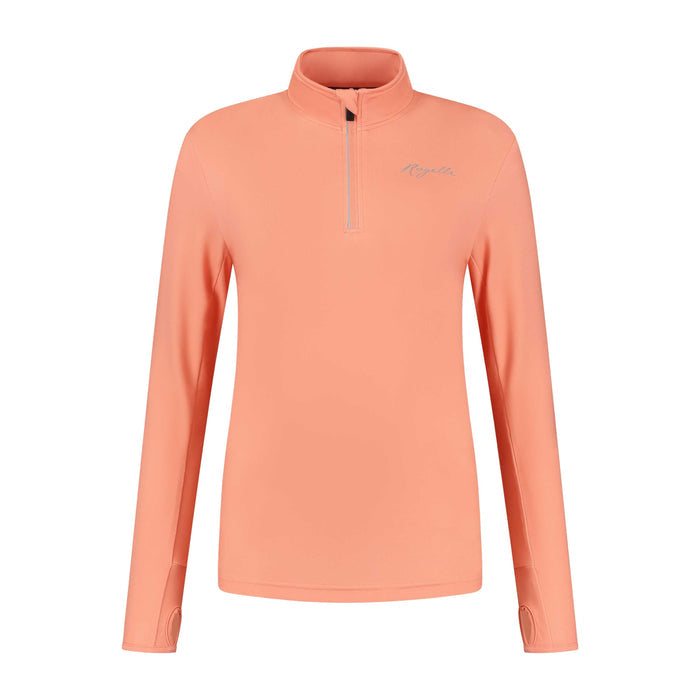 Rogelli Core hardlooptop lange mouw dames koraal voorkant.