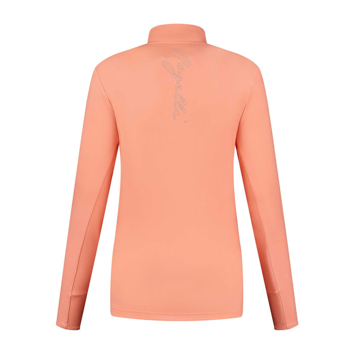 Rogelli Core hardlooptop lange mouw dames koraal achterkant.