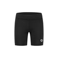 Rogelli Core korte hardloopbroek strakke pasvorm dames zwart voorkant.