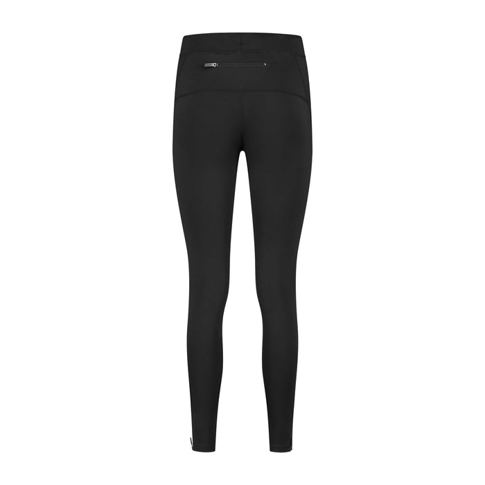 Rogelli Core lange gevoerde hardloopbroek dames zwart achterkant.