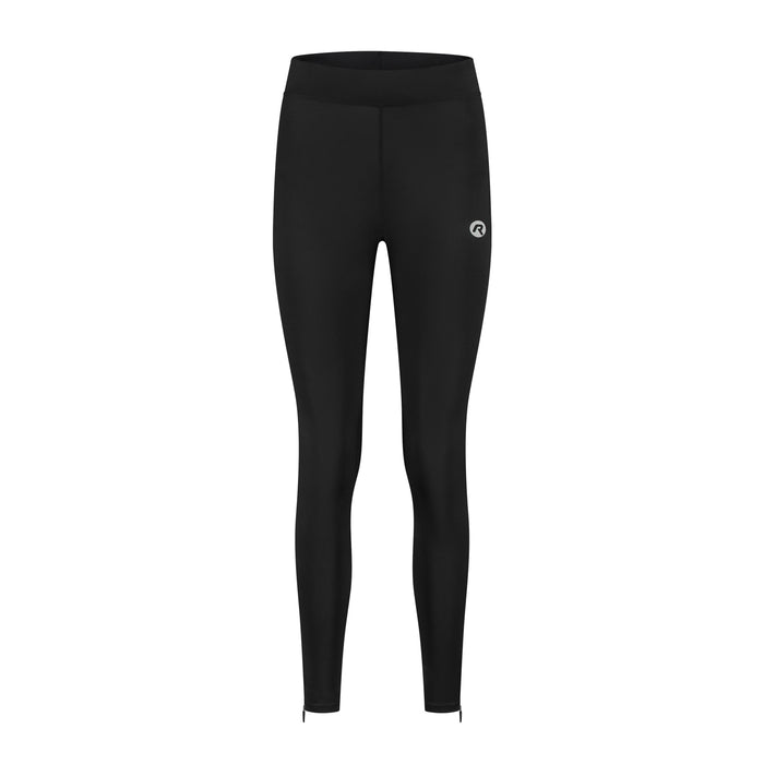 Rogelli Core lange hardloopbroek dames zwart voorkant.