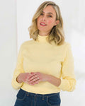 Cotton Turtle Neck Tops - Buttermilk - The Classic Boutique