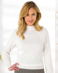 Cotton/Cashmere Turtle Neck Jumper - Cream - The Classic Boutique