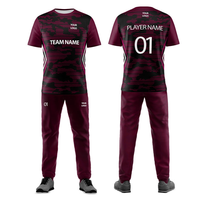 Custom Cricket Uniform - Abstract Design - Personalized Kit