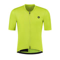 Rogelli Distance fietsshirt korte mouw heren lime voorkant.
