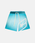 DOUBLE WAIST SWIM SHORTS GRADIENT BLUE - blue gradient swim shorts, front view - Cold Culture