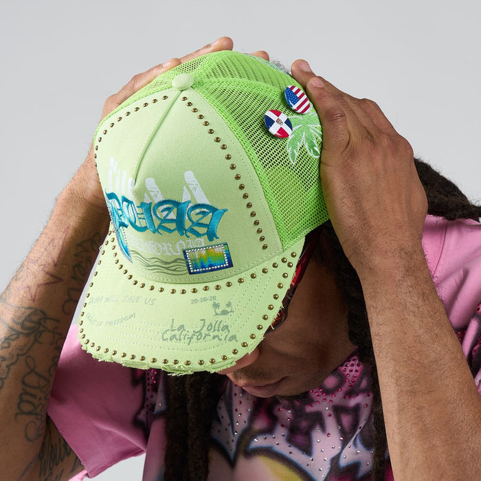 Duaa - Wave Trucker Hat - Green