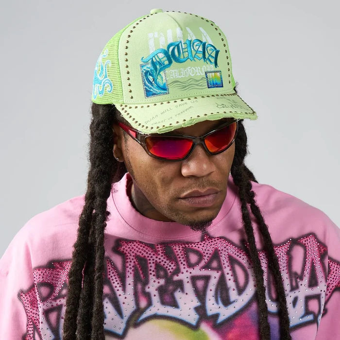 Duaa - Wave Trucker Hat - Green