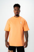 EMPIRE TEE- (ORANGE/WHITE)