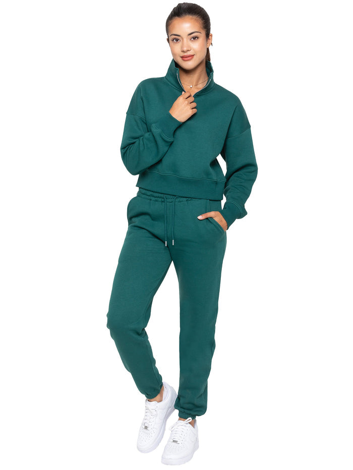 EZLFN623 Womens Funnel Neck Sweatshirt ENZO RAWDENIM